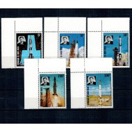 Haute Volta 1973 - Cosmonautica, J.F. Kennedy, serie neuzata