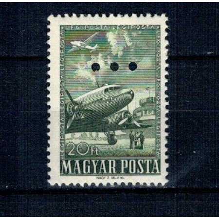 Ungaria 1957 - Tehnologie, avion, cu perforație, neuzat Ungaria 1957 - Tehnologie, avion, cu perforație, neuzat
