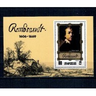DPR Korea 1983 - Rembrandt, arta, colita neuzata