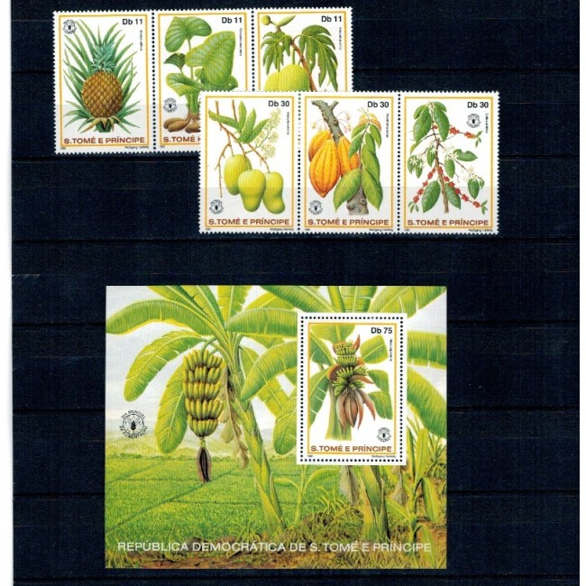 Sao Tome 1981 - Fructe, serie si colita neuzata