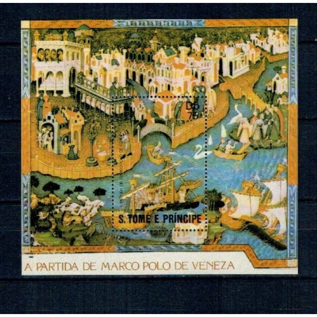 Sao Tome 1982 - Marco Polo, nevigatori, colita neuzata