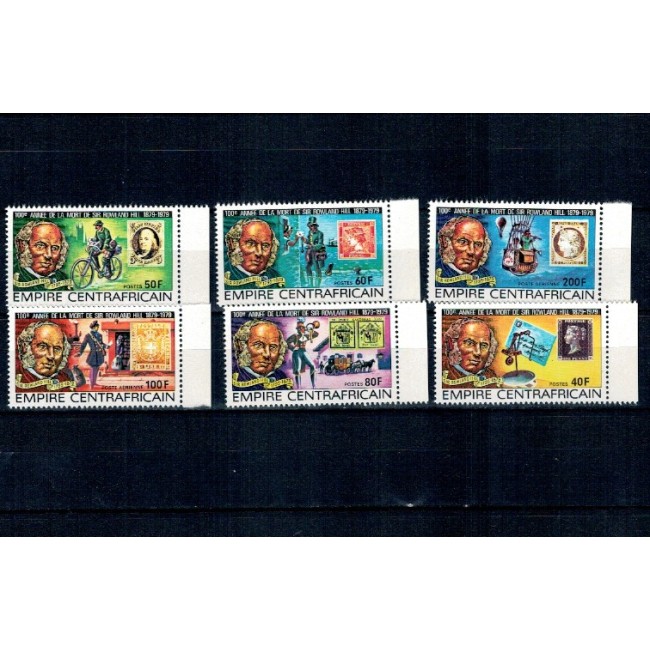 Centrafricaine Republic 1978 - Timbru pe timbru, Rowland Hill, serie neuzata