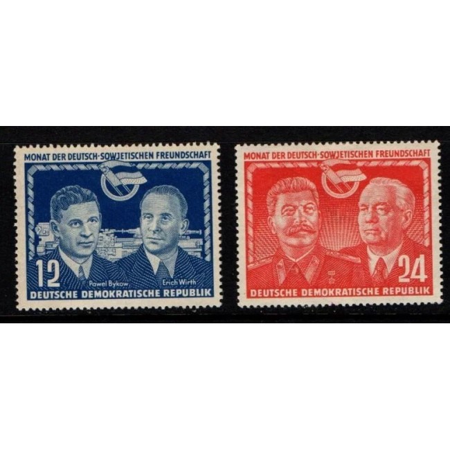 DDR 1951 - Prietenia germano-sovietica, serie neuzata