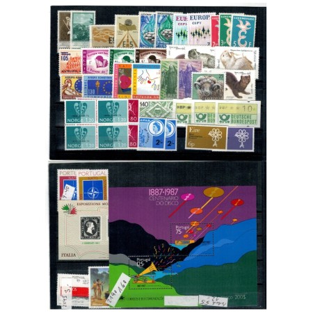 Lot timbre si colite străine neuzate Lot timbre si colite străine neuzate