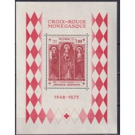 Monaco 1973 - Crucea Rosie, colita neuzata