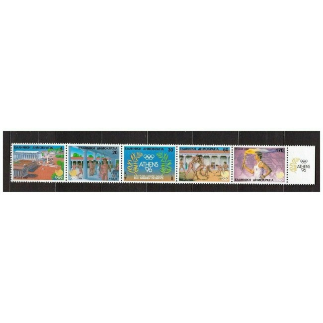 Grecia 1988 - Jocurile Olimpice, sport, serie neuzata in carnet