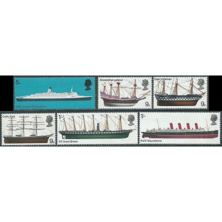 Marea Britanie 1969 - Vapoare, serie neuzata Marea Britanie 1969 - Vapoare, serie neuzata