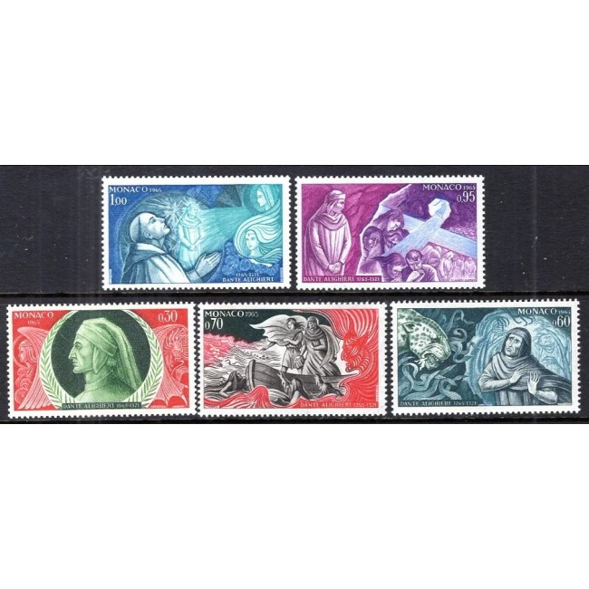 Monaco 1966 - Dante Alighieri, Divina Comedie, serie neuzata