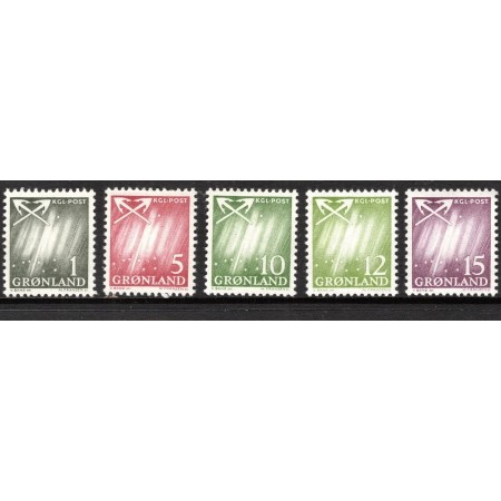 Groenlanda 1963 - Uzuale, serie neuzata