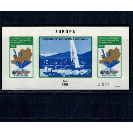Ungaria 1974 - Conferința de securitate, colita nedantelata neuzata Ungaria 1974 - Conferința de securitate, colita nedantelata neuzata