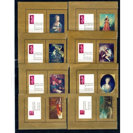 Polonia 1967 - Picturi, arta, serie neuzata cu viniete