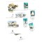 Ross Dependency 1997 - Fauna WWF, păsări, serie 4 plicuri prima zi FDC