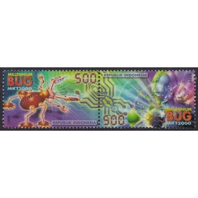 Indonesia 1999 - Millennium bug, serie neuzata