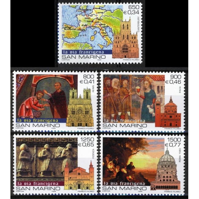 San Marino 1999 - Millennium, pelerinaje, serie neuzata