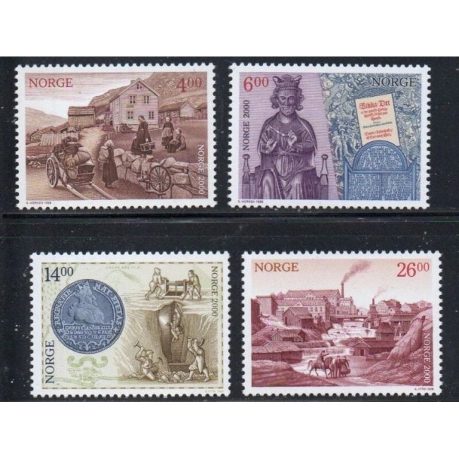 Norvegia 1999 - Millennium, evenimente istorice, serie neuzata Norvegia 1999 - Millennium, evenimente istorice, serie neuzata