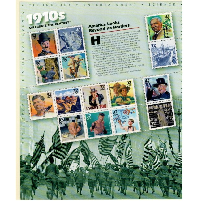 SUA 1998-1999 - Millenium, evenimente, personalitati, set 6 minicoli neuzate