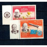 Panama 1968 - Satellite Telecommunications Service in Panama, supratipar, Churchill, serie neuzata