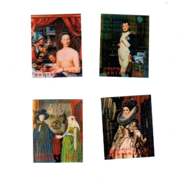 Bhutan 1972 - Napoleon, serie incompleta timbre 3D