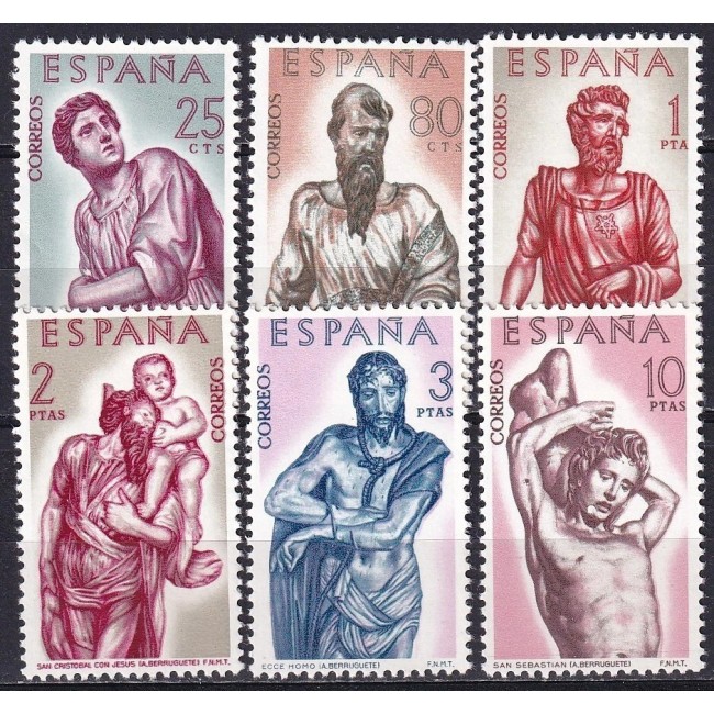 Spania 1962 - Sculptura in lemn, serie neuzata
