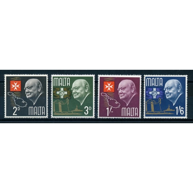 Malta 1966 - Churchill, serie neuzata