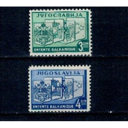 Iugoslavia 1937 - Antanta Balcanica, serie neuzata Iugoslavia 1937 - Antanta Balcanica, serie neuzata