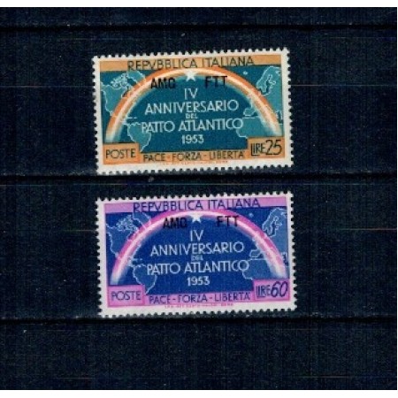 Trieste, Zona A 1953 - NATO<,erie neuzata Trieste, Zona A 1953 - NATO<,erie neuzata