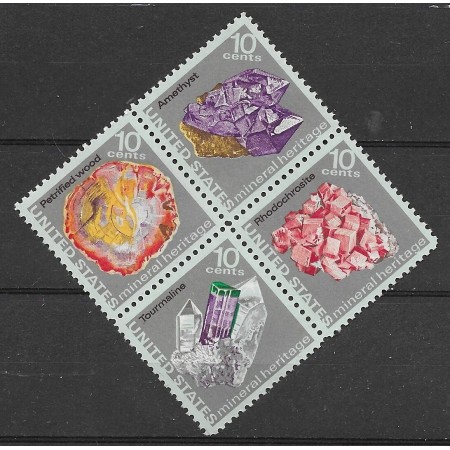 SUA 1974 - Minerale, serie neuzata SUA 1974 - Minerale, serie neuzata