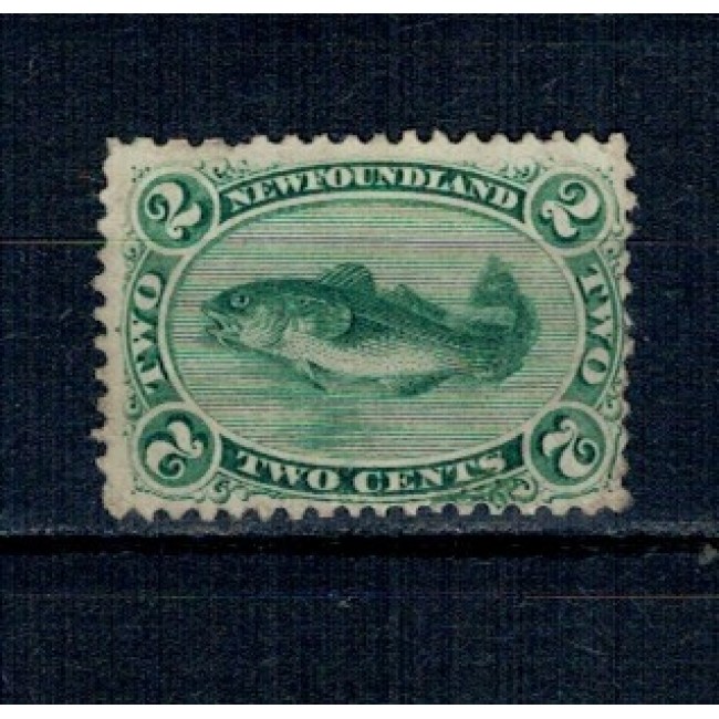 Newfoundland 1866 - 2c, peste, Mi.No.16 nestampilat