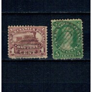 New Brunswick 1863 - Mi.No.1,6 stampilate