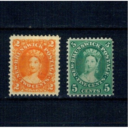 New Brunswick 1860 - Mi.No.5-6 nestampilate New Brunswick 1860 - Mi.No.5-6 nestampilate