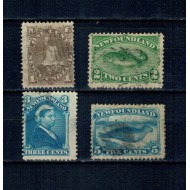 Newfoundland 1880/1896 - Uzuale, fauna, personalități, serie stampilata