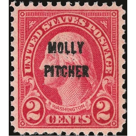 SUA 1928 - Supratipar Molly Pitcher pe Washington, neuzat SUA 1928 - Supratipar Molly Pitcher pe Washington, neuzat