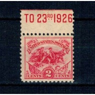 SUA 1926 - Bătălia de la White Plains, neuzat, cu inscripție marginala