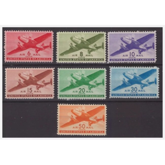 SUA 1941 - Posta Aeriana, avioane, serie neuzata