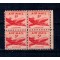 SUA 1947 - Posta Aeriana, avion, bloc de 4 neuzat