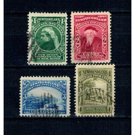 Newfoundland 1897 - Uzuale, Mi.No.44-47 stampilate Newfoundland 1897 - Uzuale, Mi.No.44-47 stampilate