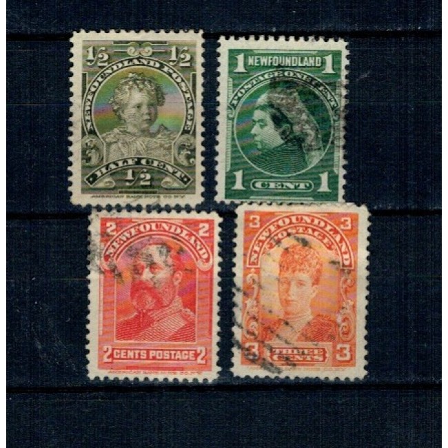 Newfoundland 1897 - Uzuale, Familia Regala, serie incompleta stampilata