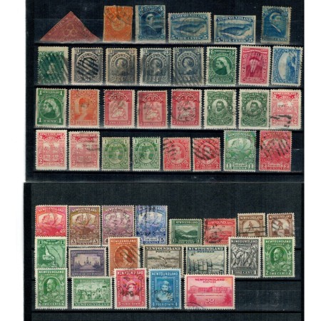 Newfoundland - Lot timbre vechi, stampilate Newfoundland - Lot timbre vechi, stampilate