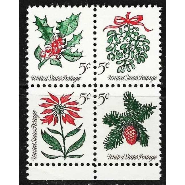 SUA 1964 - Crăciun, serie neuzata SUA 1964 - Crăciun, serie neuzata