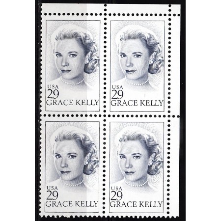 SUA 1993 - Grace Kelly, personalități, bloc de 4 neuzat SUA 1993 - Grace Kelly, personalități, bloc de 4 neuzat