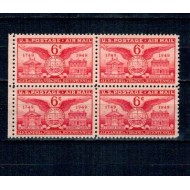 SUA 1949 - Bicentenarul orașului Alexandria, Virginia, Posta Aeriana, bloc de 4 neuzat