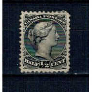 Canada 1868 - Uzual 1/2c Regina Victoria, neștampilat