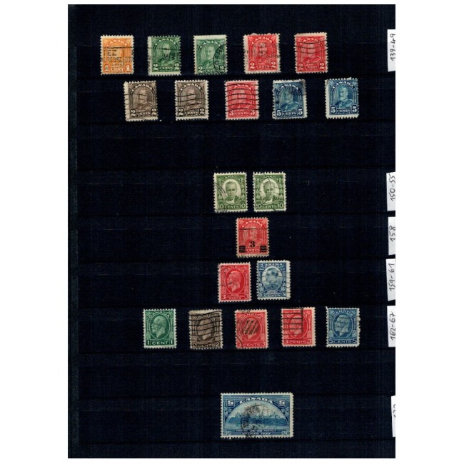 Canada 1877-1990 - Colecție timbre stampilate in clasor