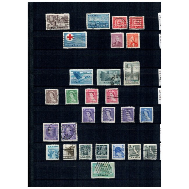 Canada 1877-1990 - Colecție timbre stampilate in clasor