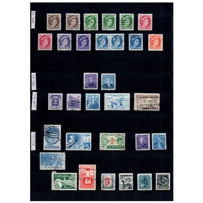 Canada 1877-1990 - Colecție timbre stampilate in clasor