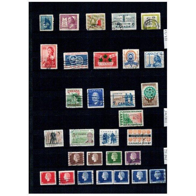 Canada 1877-1990 - Colecție timbre stampilate in clasor