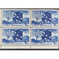 SUA 1959 - Alaska, bloc de 4 neuzat