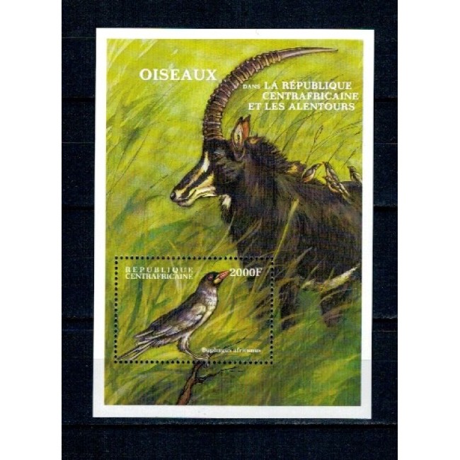 Centrafricaine Republic 2000 - Fauna, pasari, colita neuzata Centrafricaine Republic 2000 - Fauna, pasari, colita neuzata