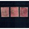 Marea Britanie 1855/1857 - Uzuale Regina Victoria, 4p, lot 3buc stampilate