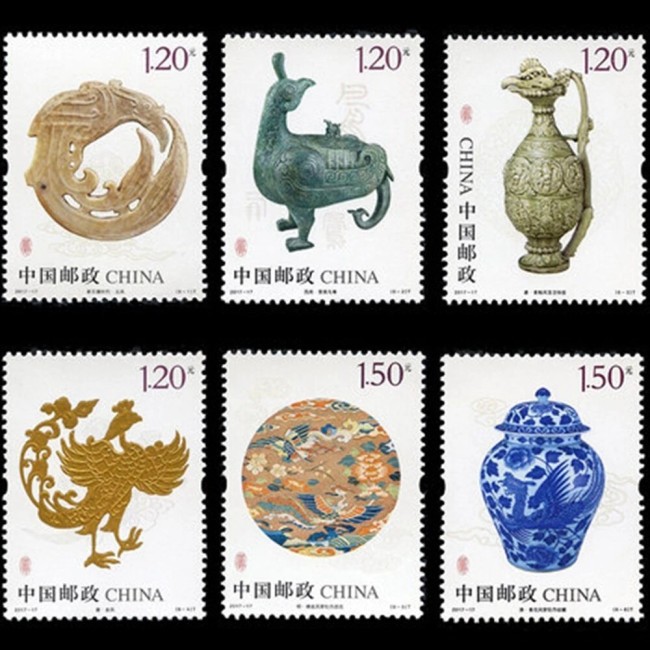 China 2017 - Arta, artefacte, phoenix, serie neuzata China 2017 - Arta, artefacte, phoenix, serie neuzata